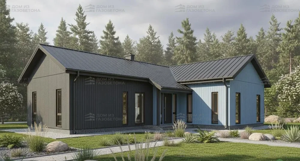 Проект Одноэтажный дом 12 на 8, 85 м2