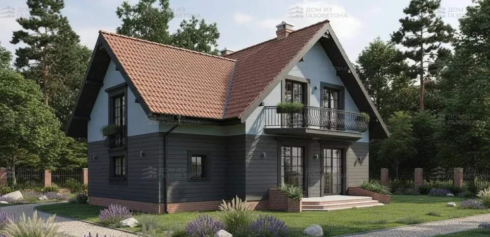 Проект Двухэтажный дом 13 на 9, 154 м2