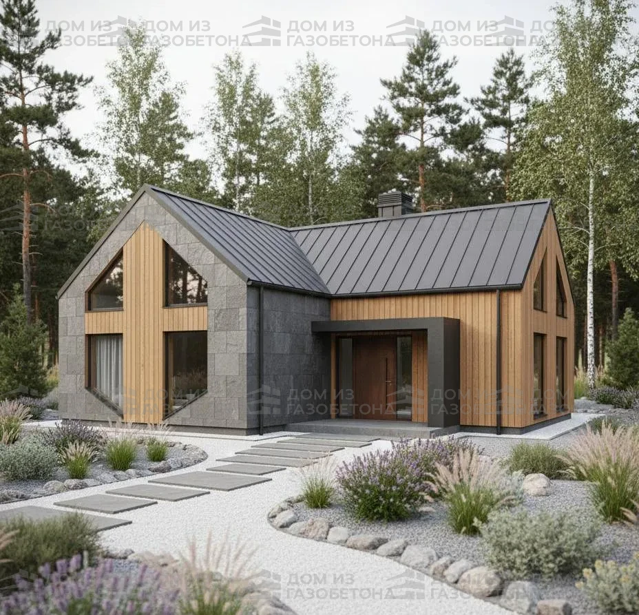 Проект Двухэтажный дом 15 на 12, 156 м2