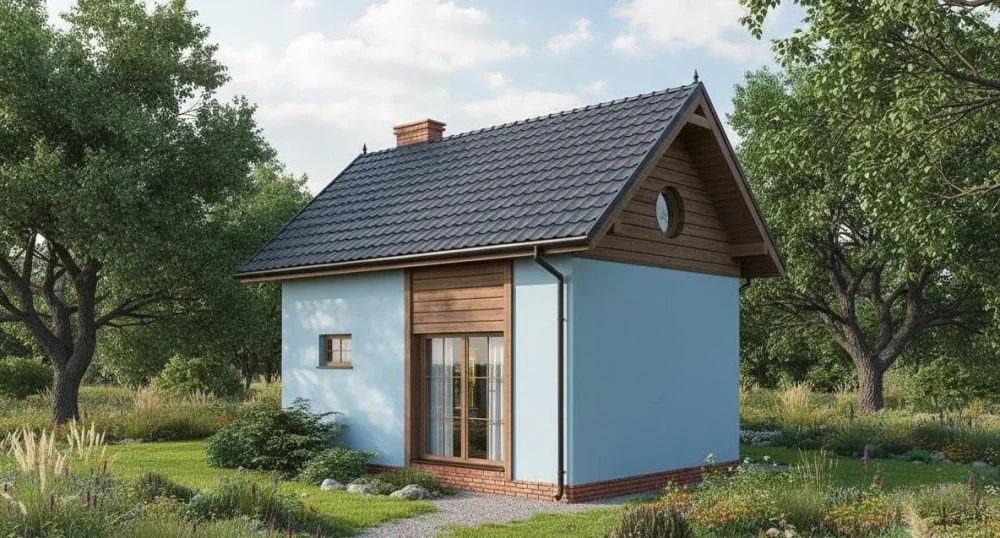 Проект Двухэтажный дом 8 на 8, 47 м2