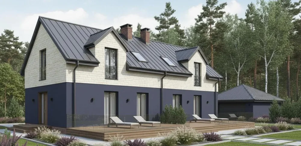 Проект Двухэтажный дом 22 на 9, 273 м2