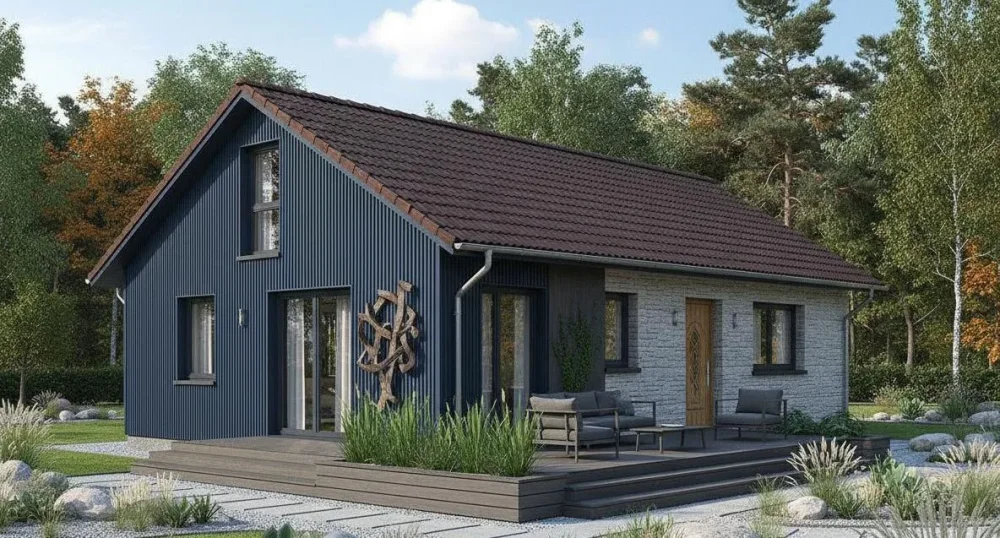 Проект Одноэтажный дом 11 на 9, 76 м2