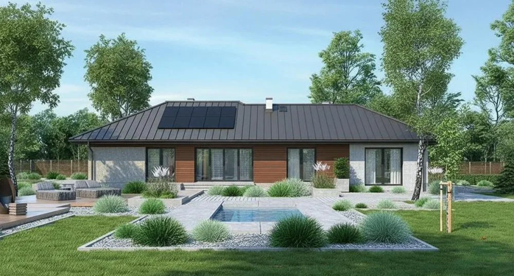 Проект Одноэтажный дом 9 на 23, 154 м2