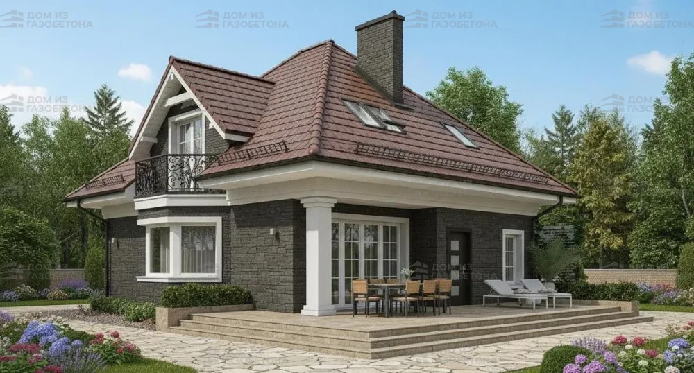 Проект Двухэтажный дом 17 на 14, 197 м2