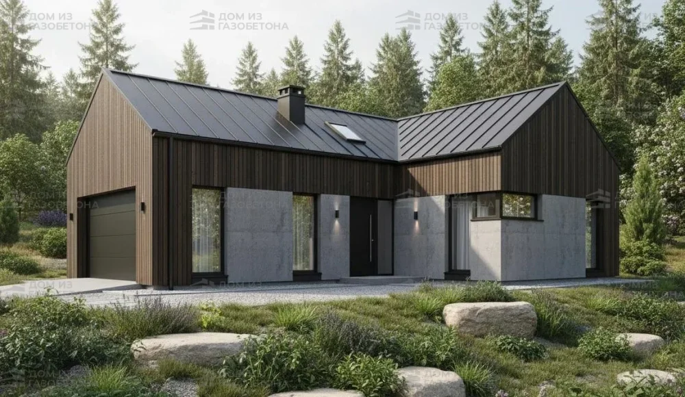 Проект Двухэтажный дом 13 на 10, 169 м2