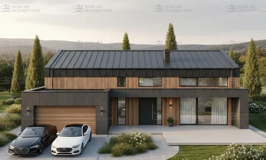 Проект Двухэтажный дом 15 на 14, 132 м2