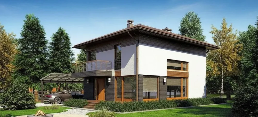 Проект Двухэтажный дом 8 на 11, 120 м2