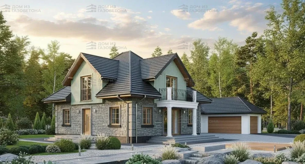 Проект Двухэтажный дом 17 на 12, 322 м2