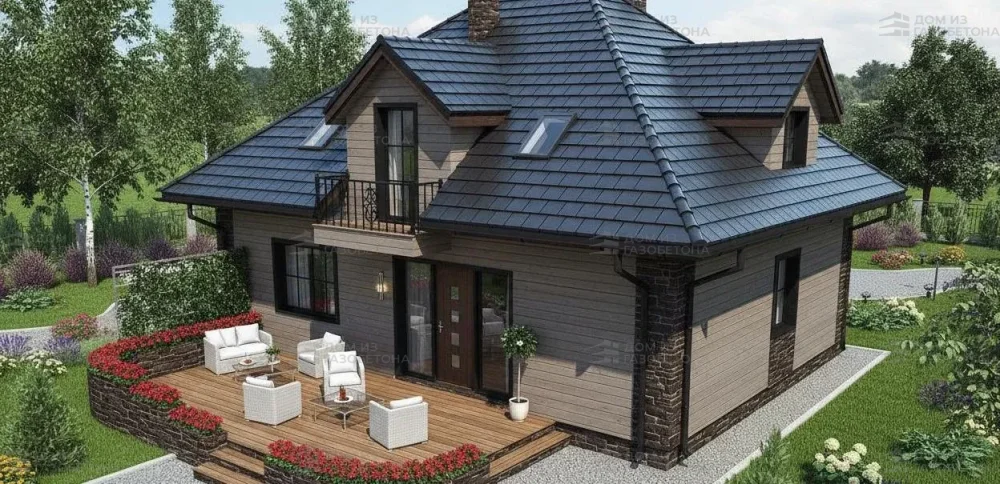 Проект Двухэтажный дом 11 на 14, 165 м2