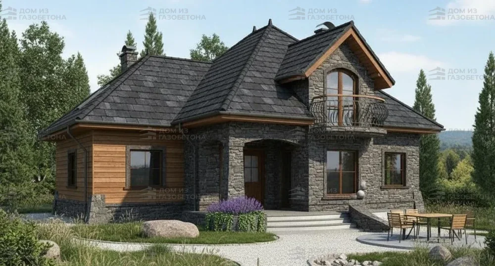 Проект Двухэтажный дом 15 на 13, 181 м2